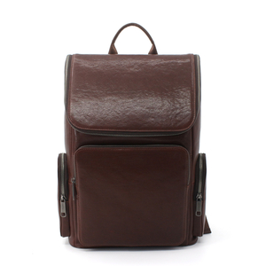 Mens Laptop Backpack Genuine Leather 15.6 inch Computer Bag