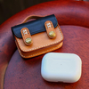 Suitable for AirpodsPro Earphone Protective Cover Handmade Genuine Leather Earphone Bag