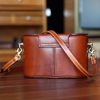 Vintage Small Camera Bag Handmade Genuine Leather Messenger Bag