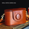 Vintage Small Camera Bag Handmade Genuine Leather Messenger Bag