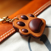 Creative Cat Claw Keychain Genuine Leather Handmade Bag Ornament